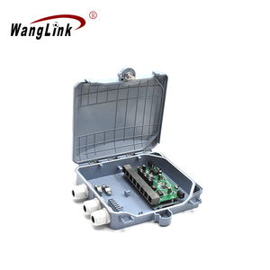 Wanglink FTTH Support PoE IN&amp; PoE OUT 15V-48V 100Mbps 7Port Reverse PoE+1 Gigabit Uplink Port PCB Board with IP65 Waterproof Box - Product Image 6