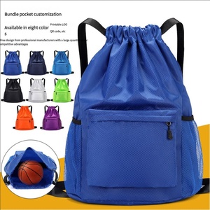Stock limitado disponible Mochilas de cuerda de nylon personalizadas Bolsa con cordón con multicolor - Product Image 1