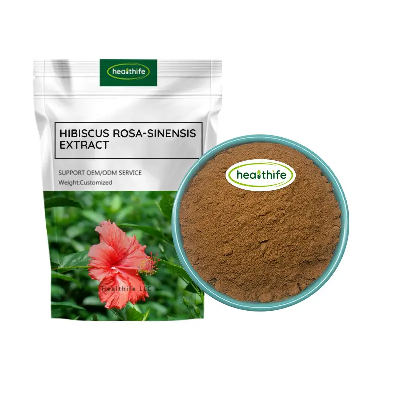 Healthife 10:1 Pure Natural Orgânico Hibiscus Flor Extrato Em Pó