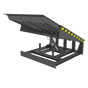 Plataforma hidráulica automática de 8-10 toneladas Nivelador de muelle telescópico Contenedor de almacén Nivelador de muelle Rampa de muelle - Product Image 1