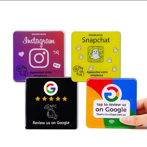 Acrílico personalizado NFC Google Review stand pantalla de mesa código QR para Google Review restaurante menú - Product Image 3