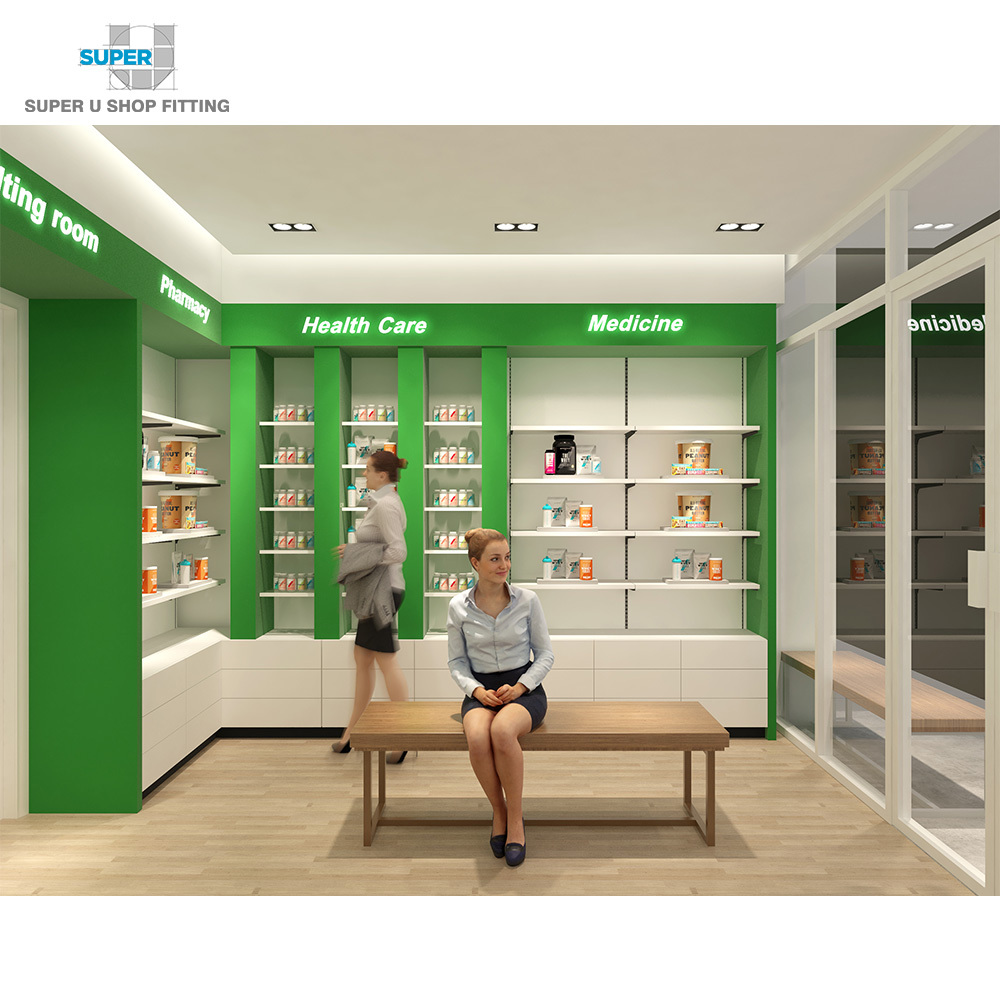 Conception de la boutique de pharmacie verte