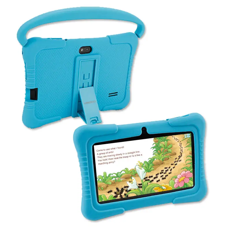 Tablet per bambini infrangibile Tablet da 7 pollici per studenti delle scuole con caricabatterie Home Assistant Tablet Pc Android
