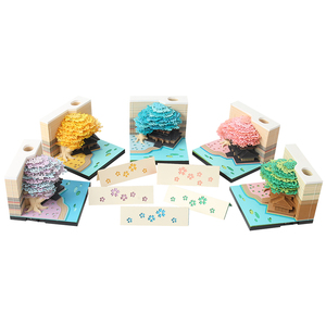 Juego de notas adhesivas de escritorio Rectangular, promoción, caja acrílica, Bloc de notas con logotipo personalizado - Product Image 6