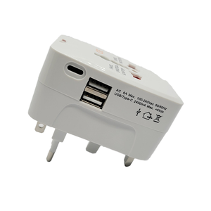 全球旅行多功能适配器2 USB + Type-C通用插头插座2A安全转换插座OEM定制额定CN - Product Image 4