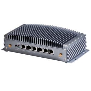 Firewall Mini Pc Kaby Lake 7th Gen CORE I7 7500U HD_MI 1.4 Support 4K Display 6*USB 2*COM <strong>RS232</strong> DC 12V Linux Firewall Router - Product Image 1