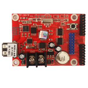 TF-S6UW0 led display screen control card porta USB e wifi led scheda controller a colori singola e doppia per interni ed esterni - Product Image 1