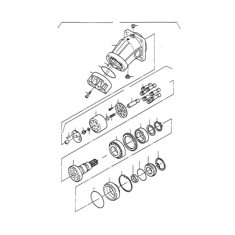 PC3000-6 Achsantrieb PC3000-6 Reise motor 6548914 AA2FM500