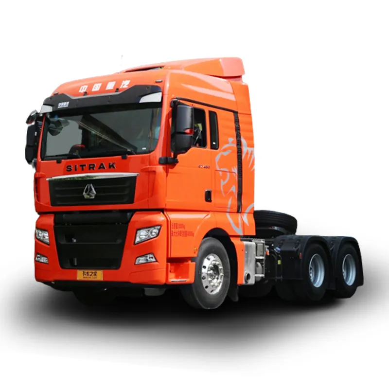 Sử dụng sinotruk sitrak c7h 6*4 diesel nhôm bình nhiên liệu mạnh mẽ điện máy kéo xe tải