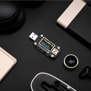 QC3.0/2,0 0-24 В POWER-Z KM001 PD тестер USB Цифровой вольтметр инструмент для тестирования напряжения и токовой пульсации двойной Type-C инструмент - Product Image 2