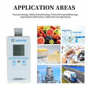 Registrador de temperatura y humedad de cadena de frío con registrador de datos USB para envío de material plástico compatible con OEM y ODM