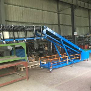 Customizable Automatic Lifting Flexible Conveyor Manufacturer's <strong>Loading</strong> <strong>Unloading</strong> System for Restaurant Use Rubber Belt Material - Product Image 1