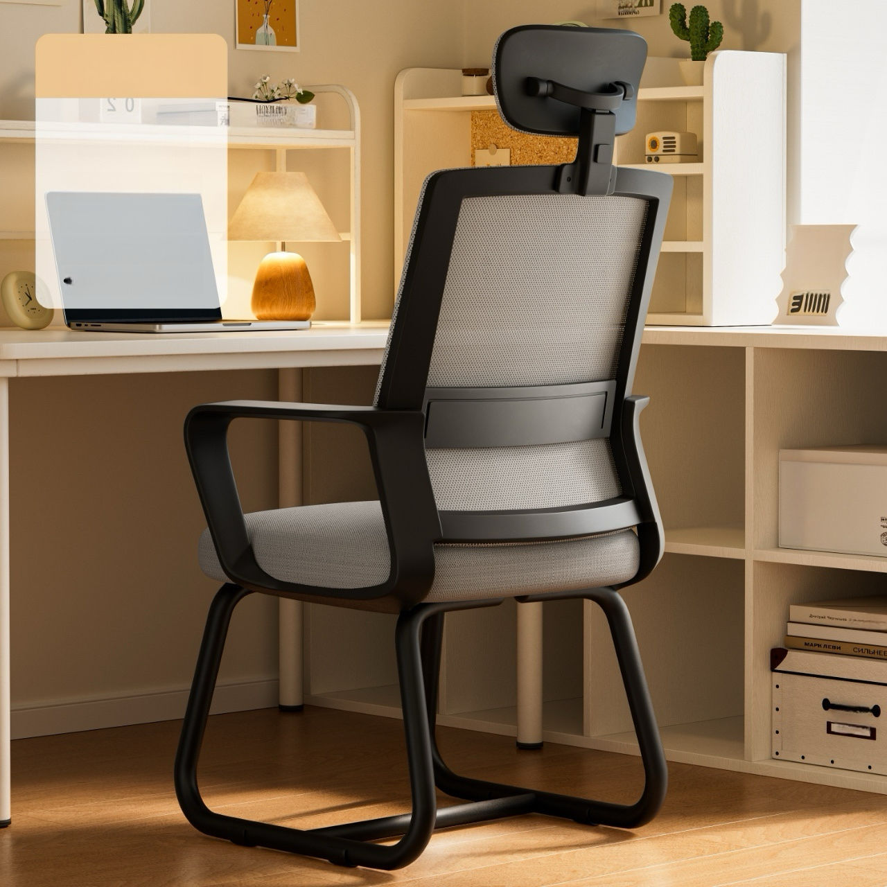 Cloud Sitting Feeling-Pieds de chaise audacieux-Coussin en éponge-Cadre noir Gris0