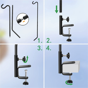 Nhiệm vụ nặng nề có thể điều chỉnh boong và đường sắt ngoài trời chim ăn cực boong Shepherd móc với treo tính năng cho sân sau birding - Product Image 5