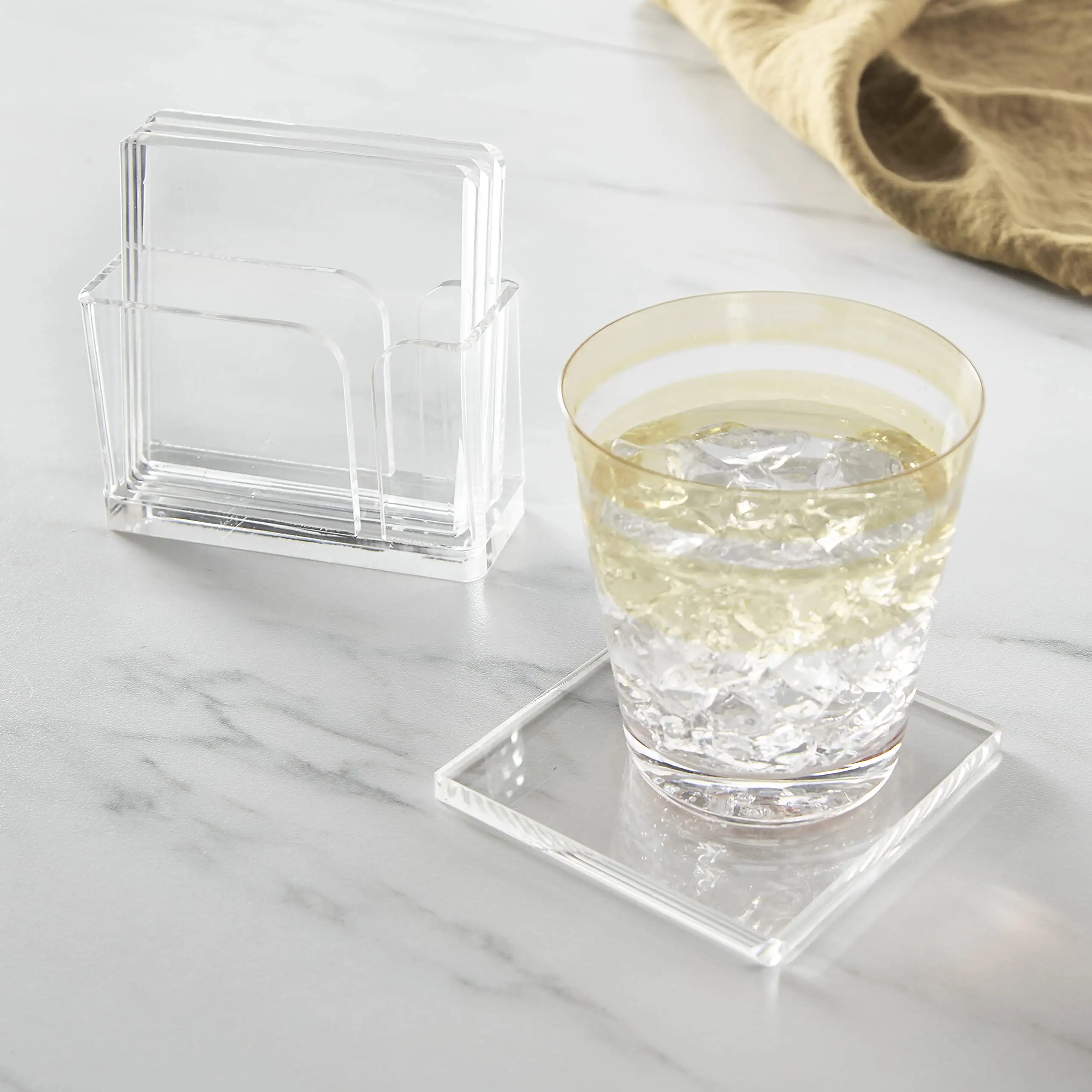 Suporte de vidro acrílico transparente design personalizado, alta qualidade, brindes de casamento/presentes/convite
