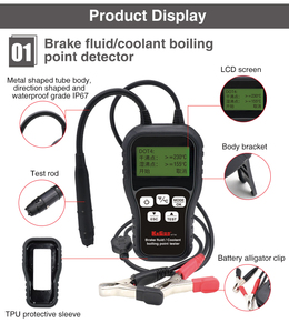 Hot Sales Brems öl erkennung Siedepunkt detektor DOT3 DOT4 DOT5 Autodiagnose-Test werkzeug Kfz-Brems flüssigkeits tester - Product Image 4