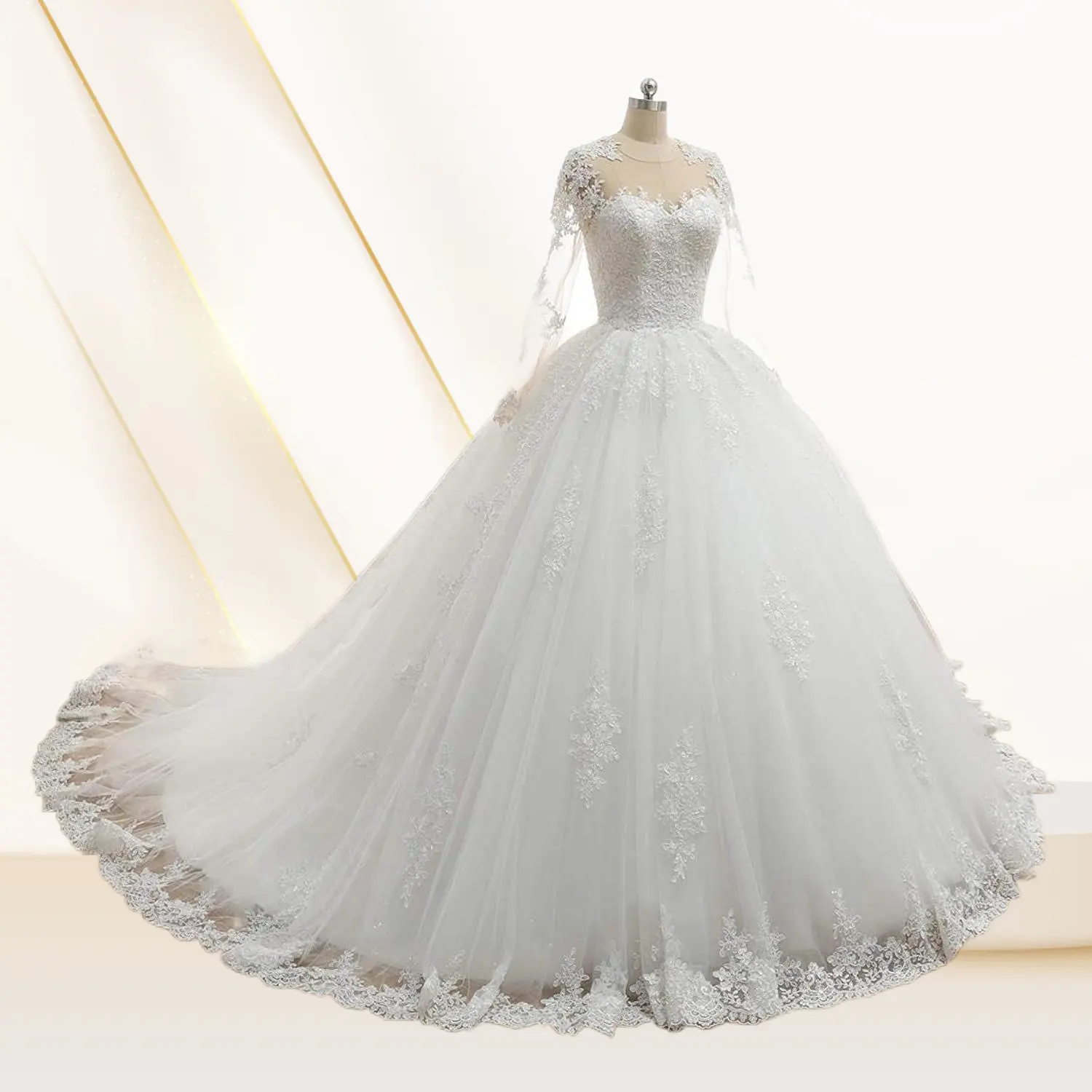 Vestido de novia principal 2024 nuevo temperamento novia Mori francés arrastrándose vestido de novia simple