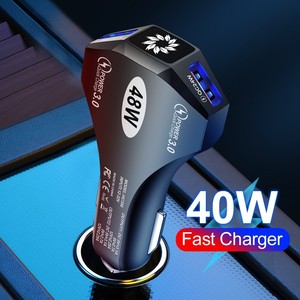 CE ROHS FCC 48w çift bağlantı noktaları hızlı araba şarjı şarj Qc 3.0 çift bağlantı hızlı şarj Usb araç şarj için Apple için Samsung - Product Image 6