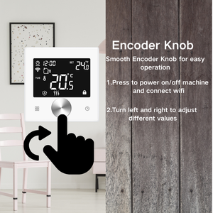 Telecomando Tuya Smart Life controllo del termostato Wifi con modalità programmabile doppio Display per termostato riscaldamento a pavimento - Product Image 4