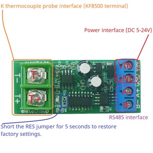 N4KTA01 -200-1350C Modbus Rtu K-Type to RS485 Thermocouple-to-Digital <strong>Module</strong> Wide Range <strong>Analog</strong> <strong>Temperature</strong> Measurement Board - Product Image 3