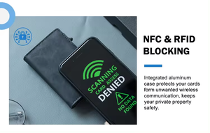 Изготовленный на заказ минималистский Тонкий Алюминиевый RFID блокирующий держатель для кредитных карт и кошельки для денег, визитная карточка для мужчин, зажим для денег - Product Image 6