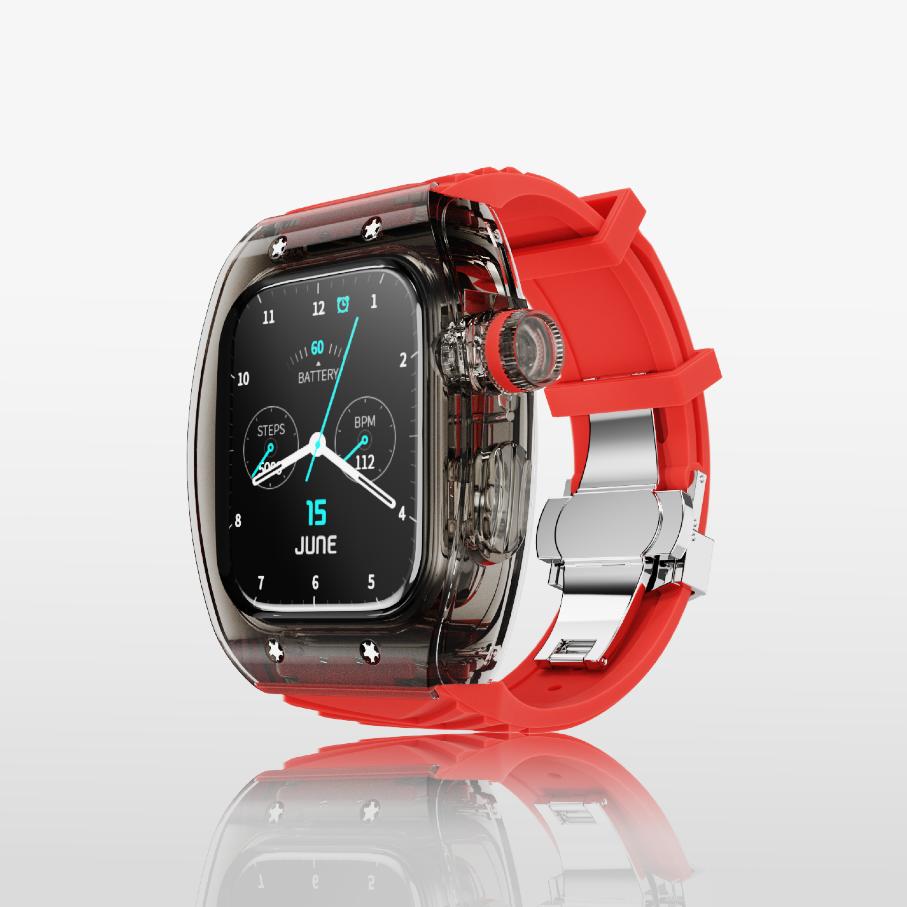 8# Negro claro Rojo