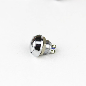 2Pin Mini <strong>Switch</strong> 12mm 2A Waterproof <strong>Switch</strong> Momentary <strong>Push</strong> <strong>Button</strong> <strong>Switch</strong> Reset Non-locking Metal Shell 1NO - Product Image 4