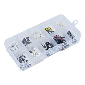 250 pz/scatola 10 tipi di interruttori tattili a chiave per telecomando per auto Micro Kit di assortimento di interruttori a pulsante tattile tattile momentaneo - Product Image 1
