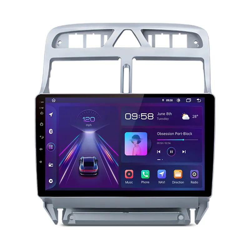 Junsun V1 AI Voice Android autoradio per Peugeot 307 SW 2002-2013 Carplay Auto multimediale GPS autoradio per Peugeot 307 SW