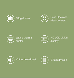 Nhà Máy Giá Bệnh Viện Cơ Thể Quy Mô Dược Sức Khỏe Thông Minh Chiều Cao Cơ Thể Chất Béo Trọng Lượng Máy Kỹ Thuật Số Quy Mô Thông Minh Trọng Lượng Quy Mô - Product Image 5