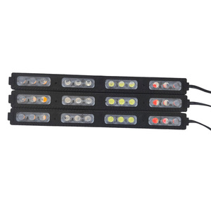 源工厂DC12V/24v发光二极管12灯红色蓝色闪光模块注塑塑料警示灯，用于卡车摩托车信号高 - Product Image 4