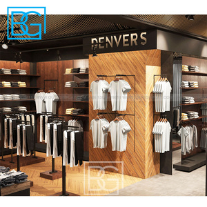 Hiển thị Giá quần áo may Giá cửa hàng hiển thị quần áo gương quần áo cửa hàng thiết kế nhà bếp đồ nấu nướng Showcase cho cửa hàng - Product Image 3