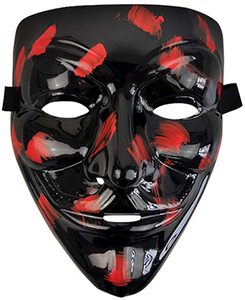 ハロウィンコスチュームコスプレパーティーマスクコスプレパーティー用カスタム卸売ハッカーマスク - Product Image 1