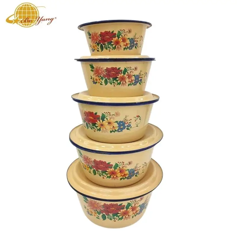 Nhà Máy Bán Buôn Chất Lượng Tốt Men Finger Bowl Hỗn Hợp Salad Phi Sản Phẩm Bán Chạy Với Nắp Cho Trang Chủ