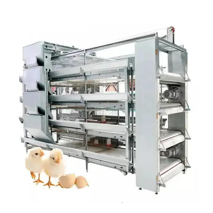 Cage de poulet automatique de couche de batterie d'équipement de ferme de volaille de type A avec le système de ponte