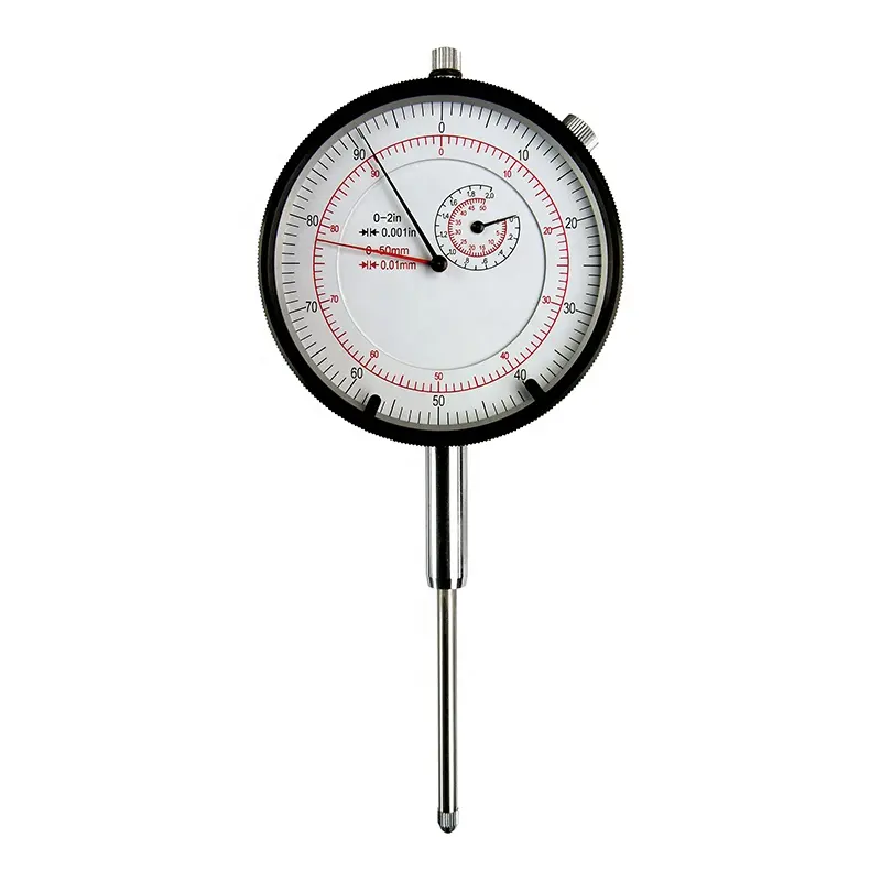 ROK TOOLS Inch Metric Dial Indicators 0-1 Zoll und 0-25mm mit 3-Zoll-Lünette Double Scale Dial Gauge