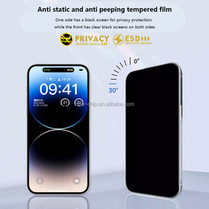 <strong>2025</strong> Wholesale Telephone Screen Glass Privacy Anti Broken Fingerprints Spy Phone Protector for Tecno 9D Protective Glass