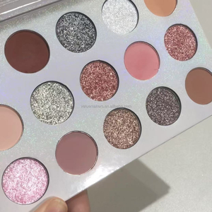 พาเลทอายแชโดว์ขนาดใหญ่15สีพาเลทอายแชโดว์แบบวีแกนอายแชโดว์แวววาวแบบไม่มีโลโก้ออกแบบได้ทุกวัน - Product Image 4