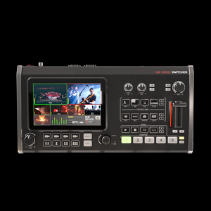 Conmutador mezclador de video multicámara con pantalla HD de 7 pulgadas 3xH DMI 1xSDI y entrada/salida de audio Control PTZ USB3.0 Transmisión rápida de video