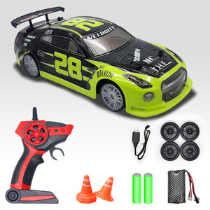 High-Speed 2.4G Remote <strong>Control</strong> <strong>1</strong>:14 Ratio LED Light Electric Racing Car Four-Wheel Drive Drift Car for Expert Operators