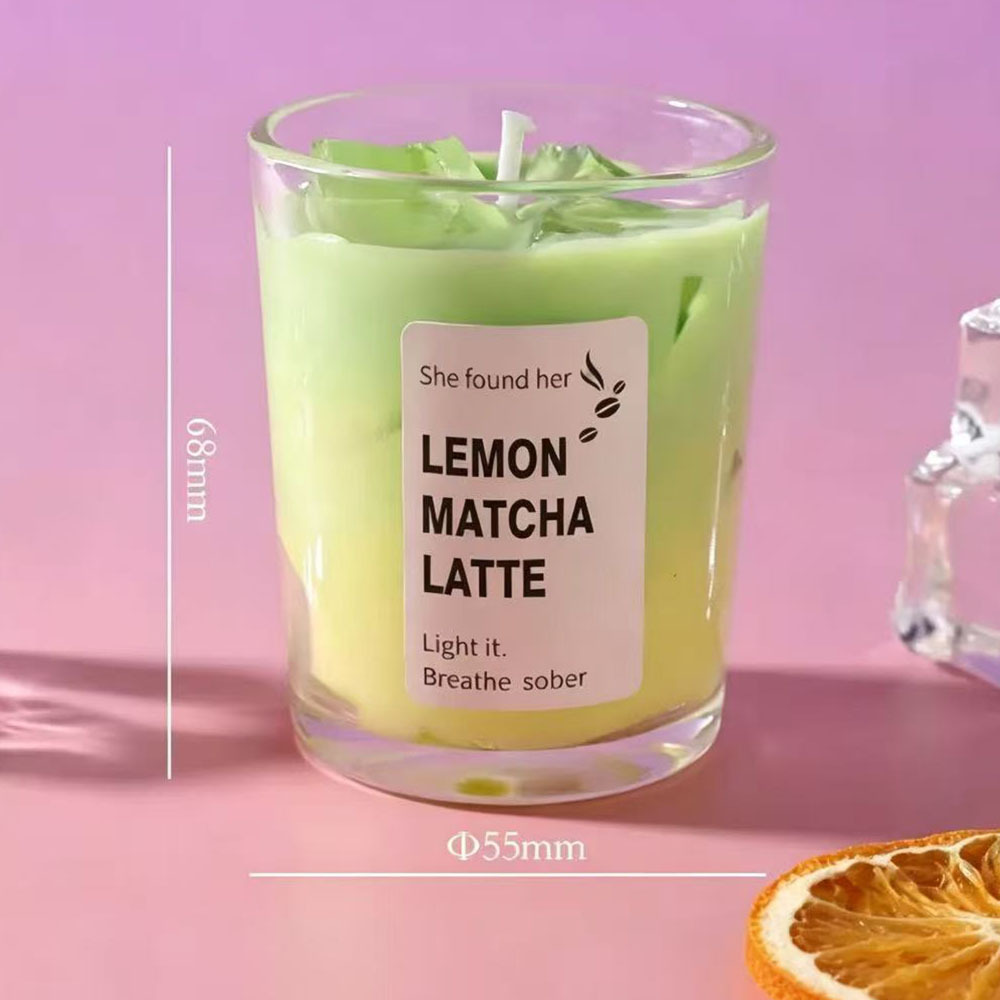 latte de matcha con limón