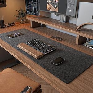 Felt Desk Protector with <strong>Keyboard</strong> and Mouse Pad <strong>Computer</strong> Desk Mat for Office <strong>Use</strong> - Product Image 1