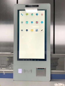 23.8 "24" inch LCD chiosco di pagamento Touchscreen pannello PC Win/Linux con la macchina fotografica binoculare/RFID/IC lettore di schede/QR Scanner / 6COM - Product Image 5