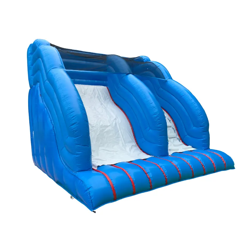 Hot selling small inflatable dry slide blue inflatable indoor pvc slide for kids