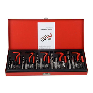 131Pcs/Set Stripped Thread Repair <strong>Kit</strong> Sets Compatible Hand Tool Metric M5 M6 M8 M10 M12 - Product Image 1
