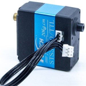 20kg 360 Degree Metal Gear Magnetic <strong>Encoder</strong> Double Shaft TTL Serial Bus Robot Servo Smart Servo <strong>With</strong> 25T for RC Robot STS3020 - Product Image 2