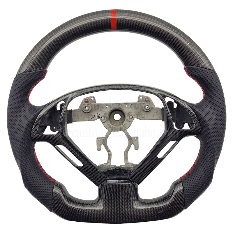 Carbon Trim+Carbon Fiber+Perforated Leather+Black