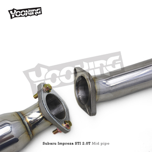 Tuning Stainless Steel <strong>Header</strong> Catted Downpipe for Subaru Impreza <strong>STI</strong> 2.0T 2003-2007 SS304 Pipe Exhaust System With Catalyst - Product Image 3