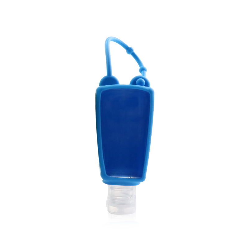 Blue Silicone Refillable Bottle