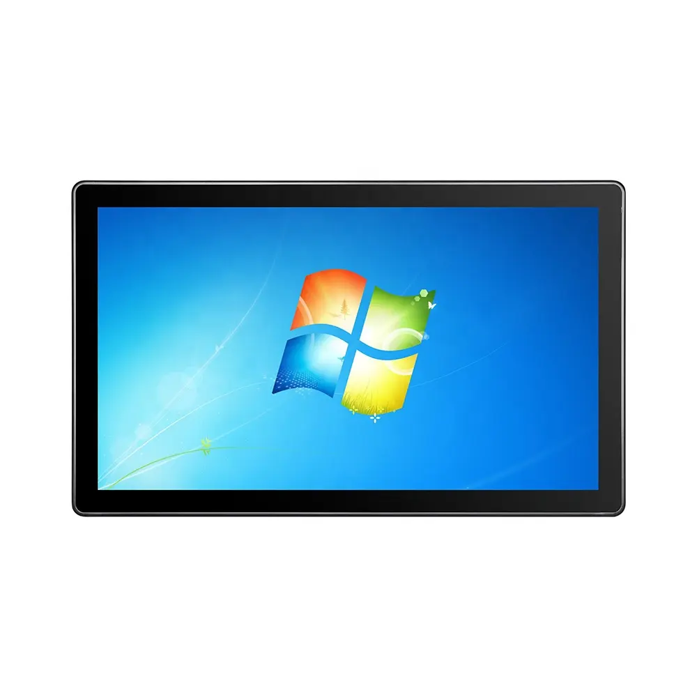 21.5 ''1920*1080 promoção i5 i7 4gb computador parede montagem ip65 verdadeiro plano capacitivo touch screen tudo em um painel industrial pc